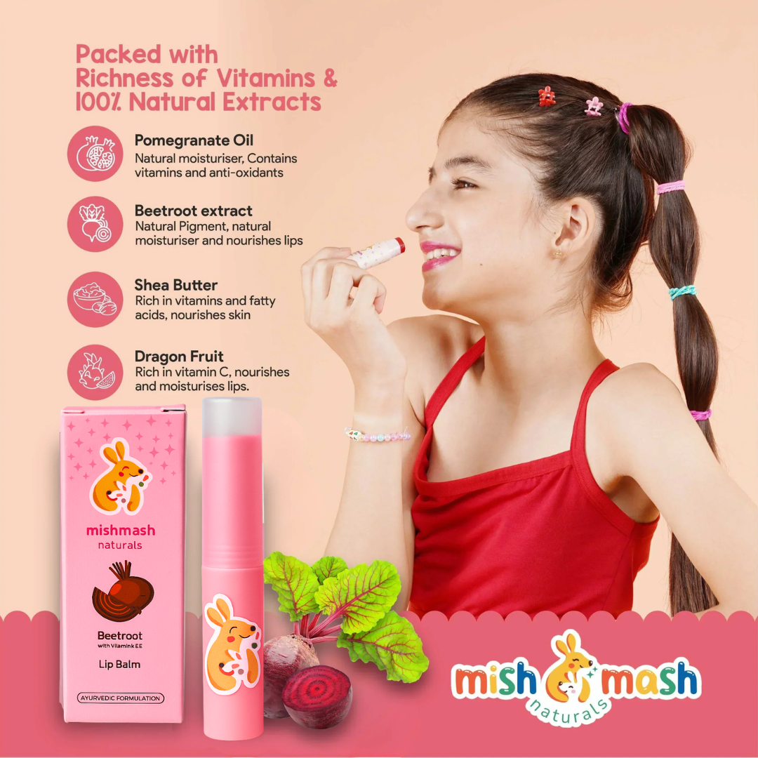 Ayurvedic Beauty Trio - Blush, Lip Balm & 3 Eye Shadow Colors for Eyes, Cheeks & Lips (46% off)
