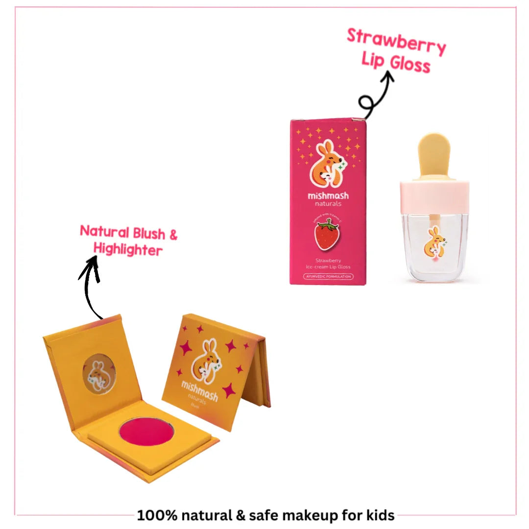 Mishmash Naturals Rosy Glow blush & Magic Sparkle Duo