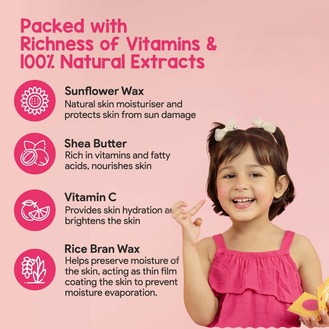 Ayurvedic Kids Makeup Kit – Blush, Lip Gloss & Eyeshadow (46% Off!)