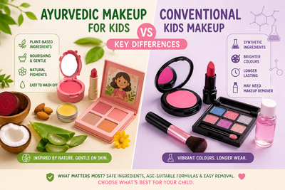 Ayurvedic Makeup for Kids vs Conventional Kids Makeup: Key Differences
