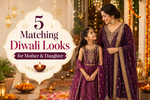 5 Matching Diwali Looks for Mother & Daughter