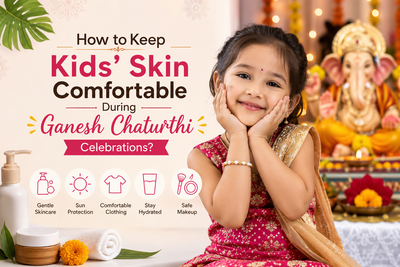 little girl dressed for ganesh chaturthi
