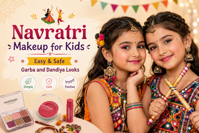 two girls dressed for navratri