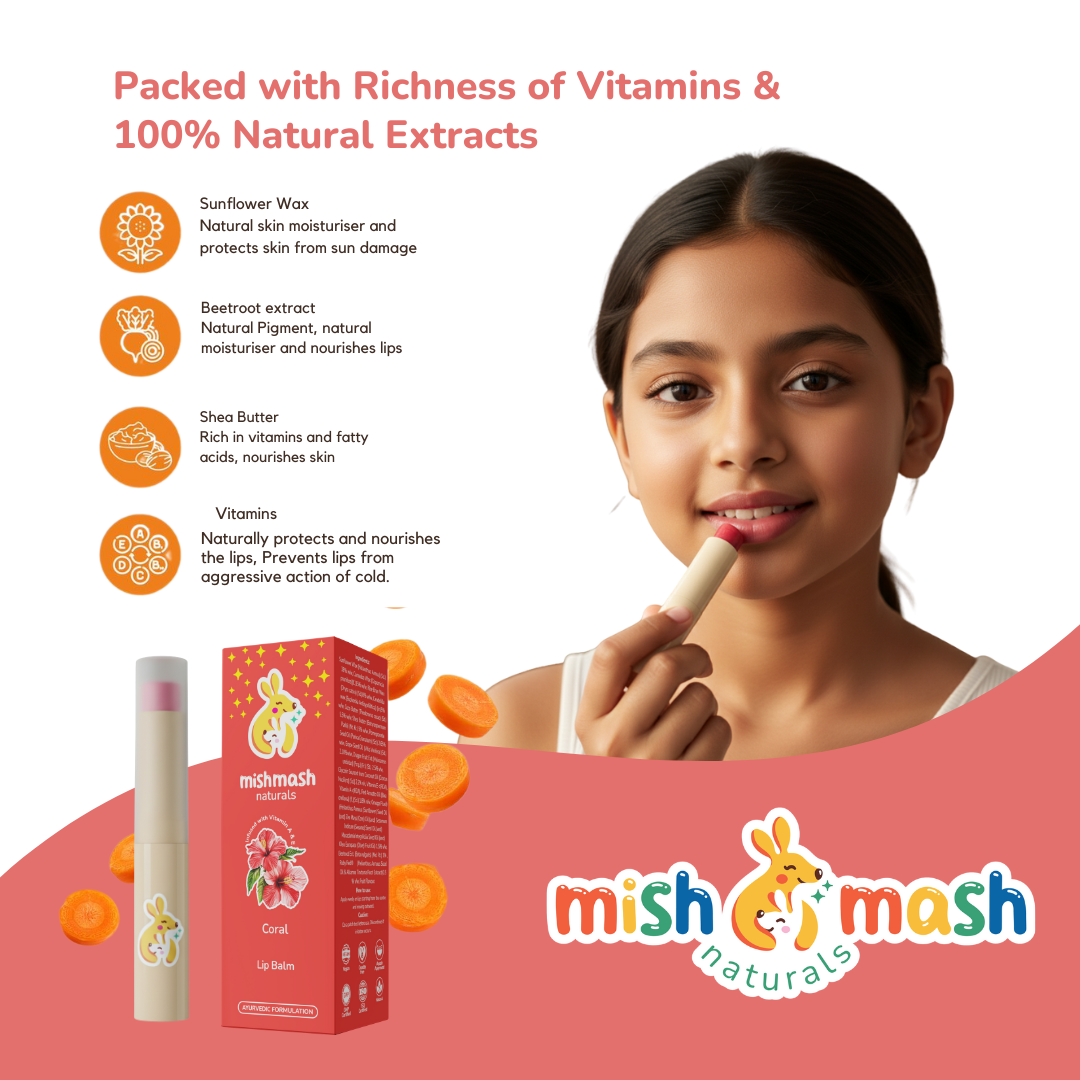 Cute Lips - Coral Red Lip Balm