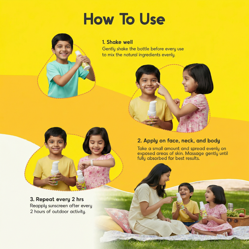 Ayurvedic Sunscreen for Kids SPF 40+ PA++++