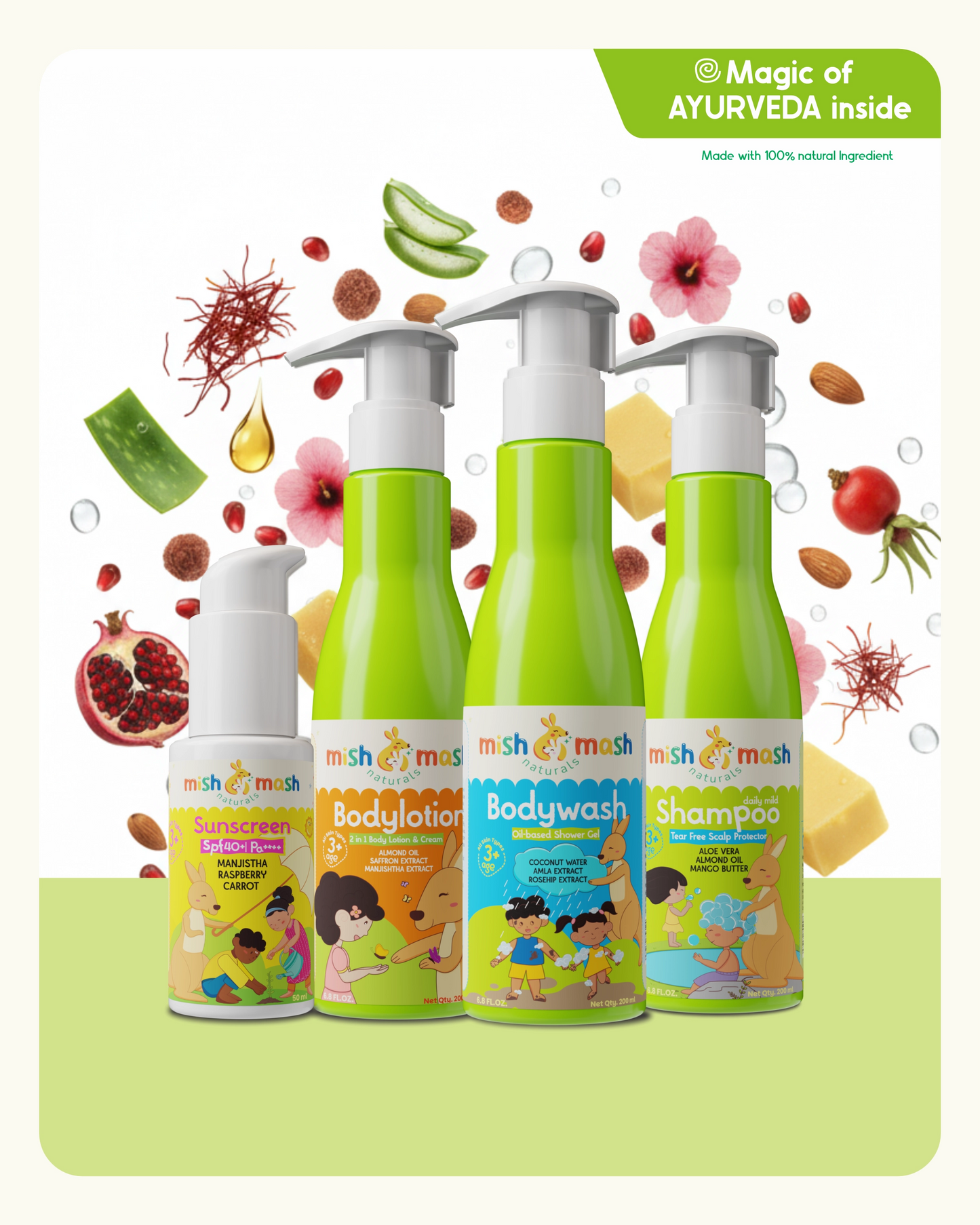 4 in 1 HEAD-TO-TOE Happiness Body Care Combo