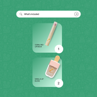 Sweet Coral Duo - Lip Gloss + Lip balm