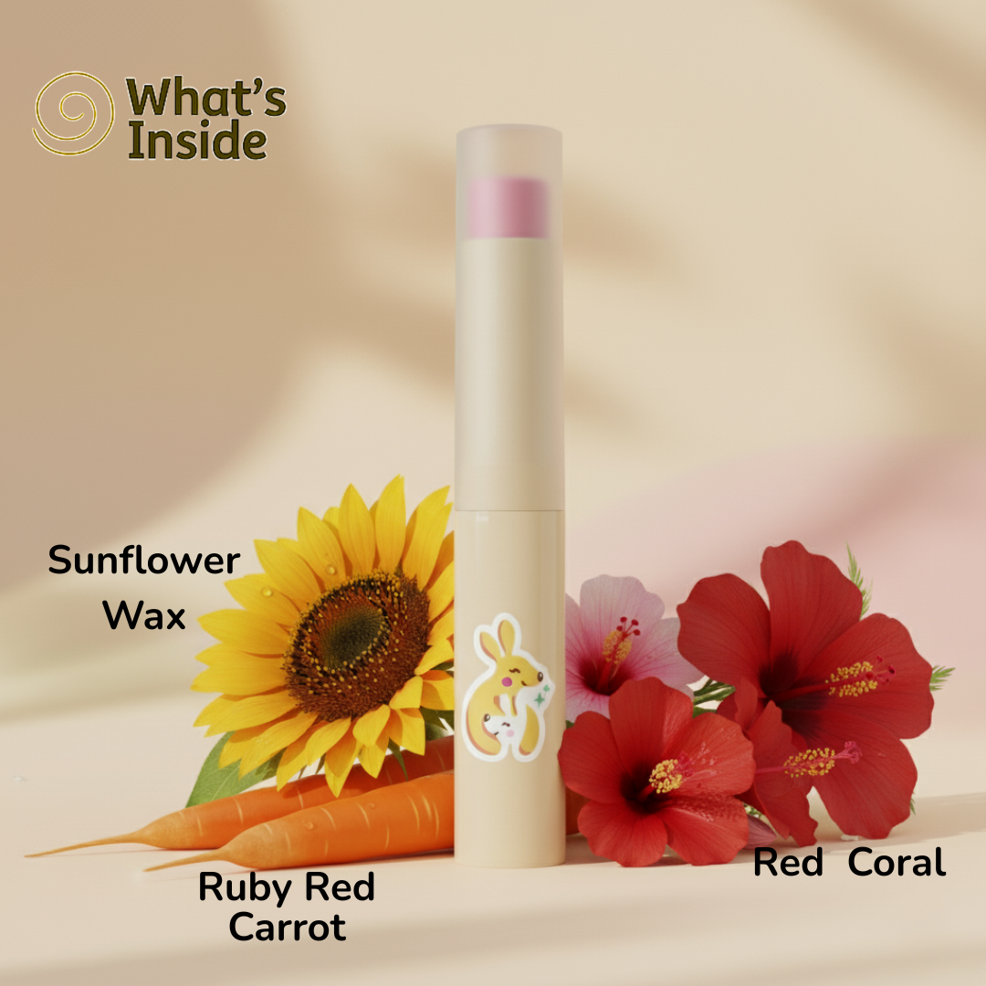 Cute Lips - Coral Red Lip Balm