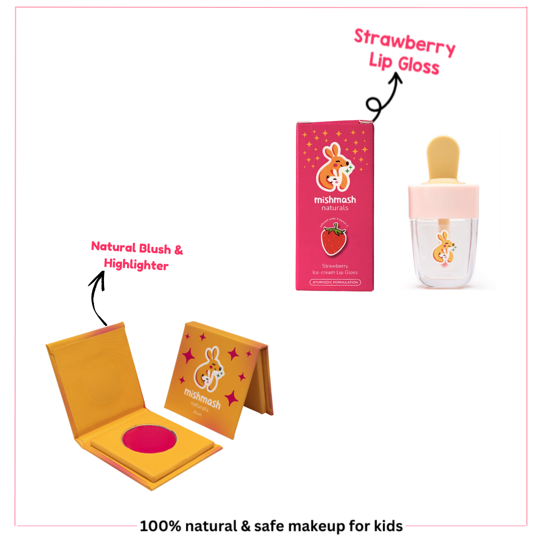 Mishmash Naturals Rosy Glow blush & Magic Sparkle Duo