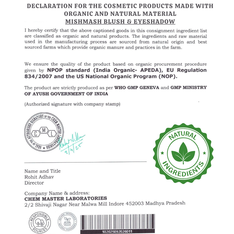 Mishmash Naturals Blush & Eyeshadow Set