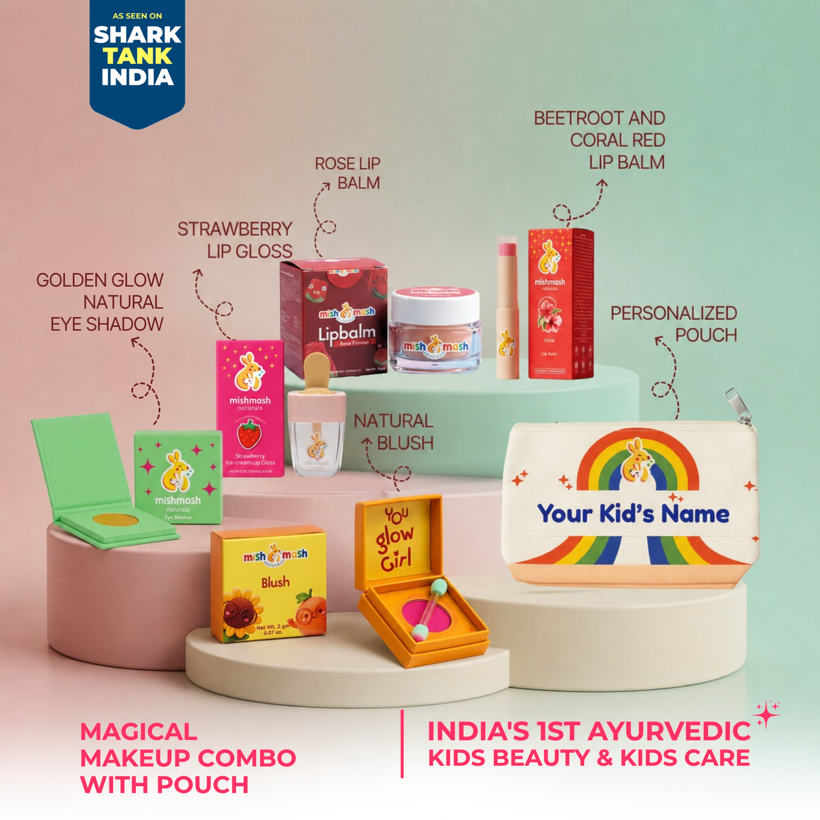 Mishmash Naturals Kids Magical Makeup with Pouch
