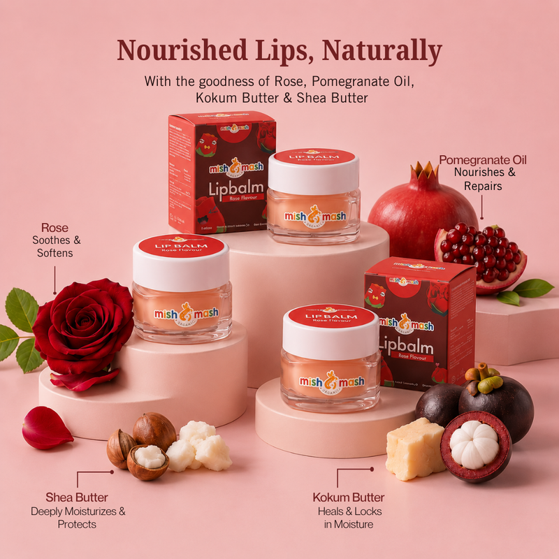 Mishmash Naturals Daily Use Rose Lip Balm