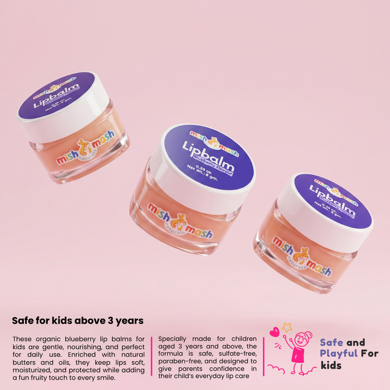 Mishmash Naturals Daily Use Blueberry Lip Balm