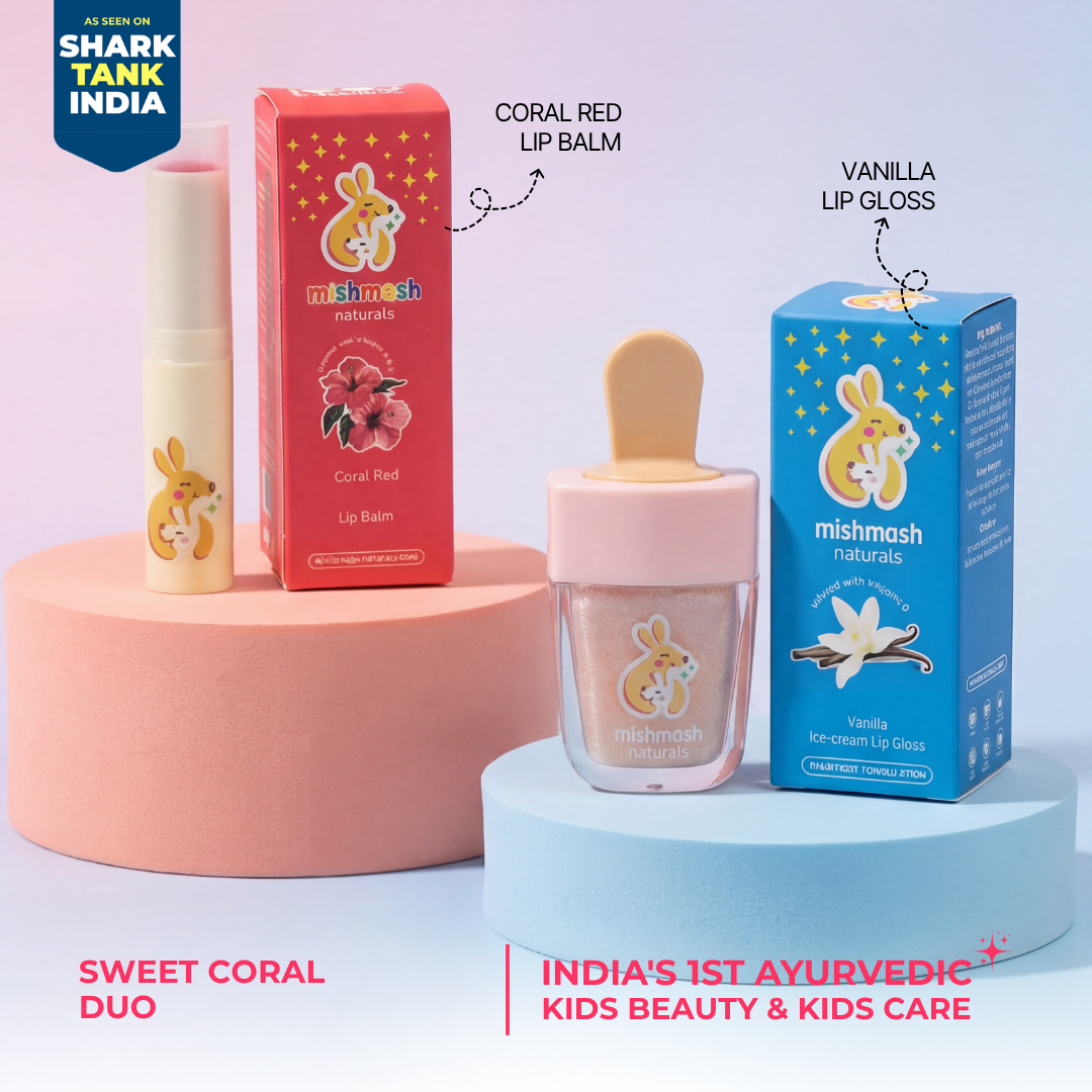 Sweet Coral Duo - Lip Gloss + Lip balm