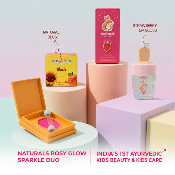 Mishmash Naturals Rosy Glow blush & Magic Sparkle Duo