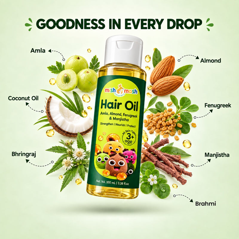 Mishmash Naturals Kids Kwath-Based Hair Oil